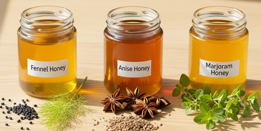 الفرق بين عسل الشمر وعسل اليانسون وعسل البردقوش - Natural Organic Honey