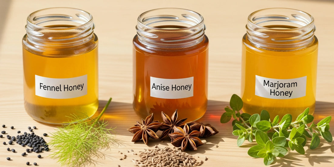 الفرق بين عسل الشمر وعسل اليانسون وعسل البردقوش - Natural Organic Honey