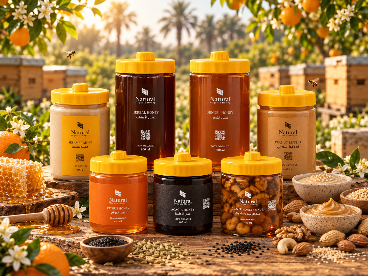 Golden Orchard Honey Collection (1) عرض 4كيلو باقة البيت المتكاملة - الصورة 1